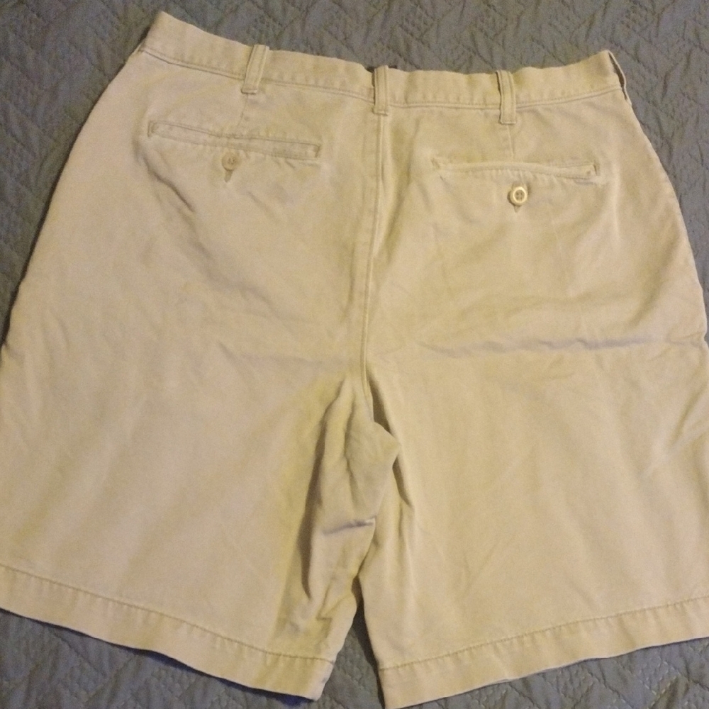 Madison Men's Tan Flat Front Shorts - Picture 4 of 6